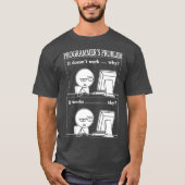 Programmeurs Probleem Leuke Programmeur Coding Hac T-shirt (Voorkant)