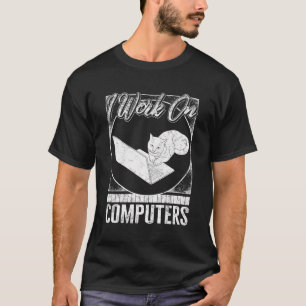 Programmeurs werken aan computers codering HTML JA T-shirt