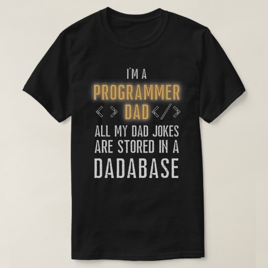 Programmeurs worden opgeslagen in een database gra t-shirt (Design voorkant)