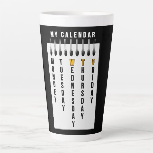 Programmeurskalender Latte Mok (Voorkant)