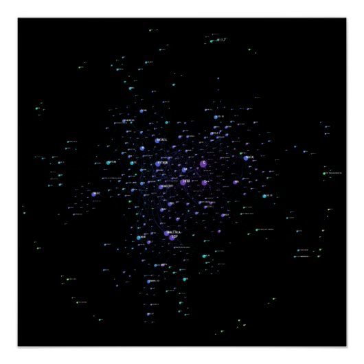 Programming Languages Influence Network 2021 Perfect Poster (Voorkant)