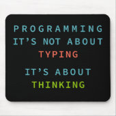 Programming Mindset Quote for Coders & Developers Muismat (Voorkant)
