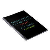 “Programming Quote Notebook for Coders & Developer Notitieboek (Rechterzijde)