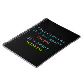 “Programming Quote Notebook for Coders & Developer Notitieboek (Linkerzijde)