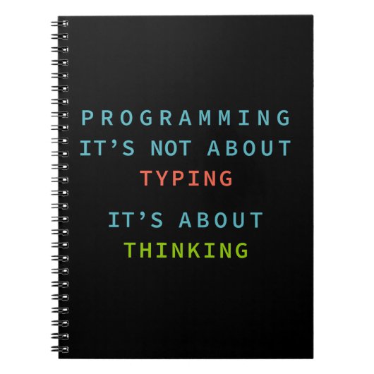 “Programming Quote Notebook for Coders & Developer Notitieboek (Voorkant)