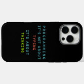 Programming Thinking - Black Background Tech Quote Case-Mate iPhone Case (Achterkant (horizontaal))