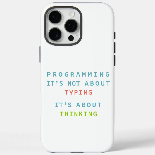Programming Thinking Logic Code Developer Quote Gi Case-Mate iPhone Case (Achterkant)