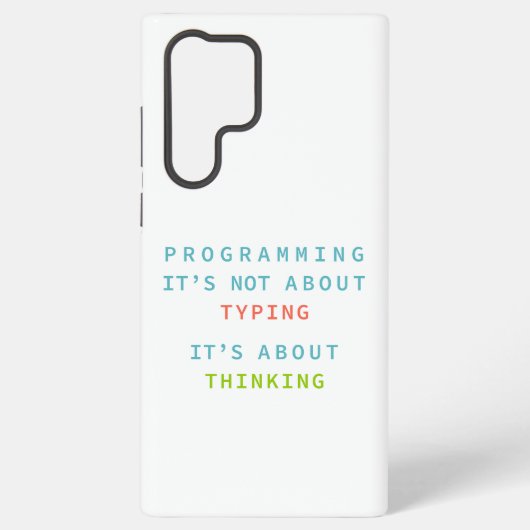 Programming Thinking Logic Code Developer Quote Samsung Galaxy Hoesje (Achterkant)