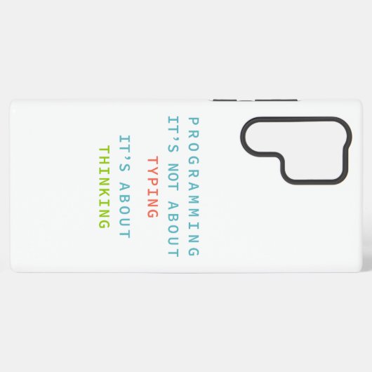 Programming Thinking Logic Code Developer Quote Samsung Galaxy Hoesje (Achterkant horizontaal)