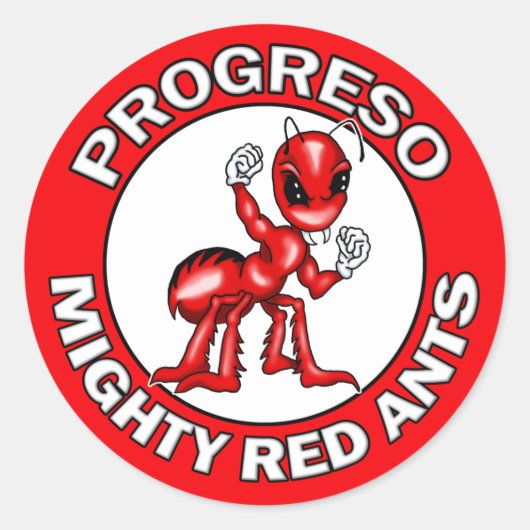 Progreso Mighty Red Ants Stickers (Voorkant)