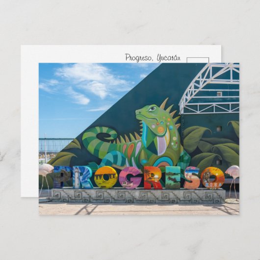 Progreso, Yucatán Briefkaart (Voorkant / Achterkant)