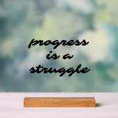 Progress-acrylteken Acryl Bord (Neutraal)