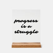 Progress-acrylteken Acryl Bord (Voorkant)