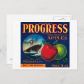 Progress Apple Crate LabelWatsonville, CA Briefkaart (Voorkant / Achterkant)