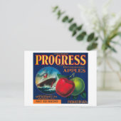 Progress Apple Crate LabelWatsonville, CA Briefkaart (Staand voorkant)