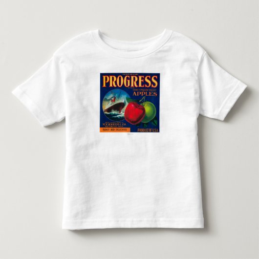 Progress Apple Crate LabelWatsonville, CA Kinder Shirts (Voorkant)