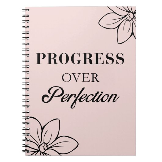 Progress Boven Perfecte Notebook Notitieboek (Voorkant)
