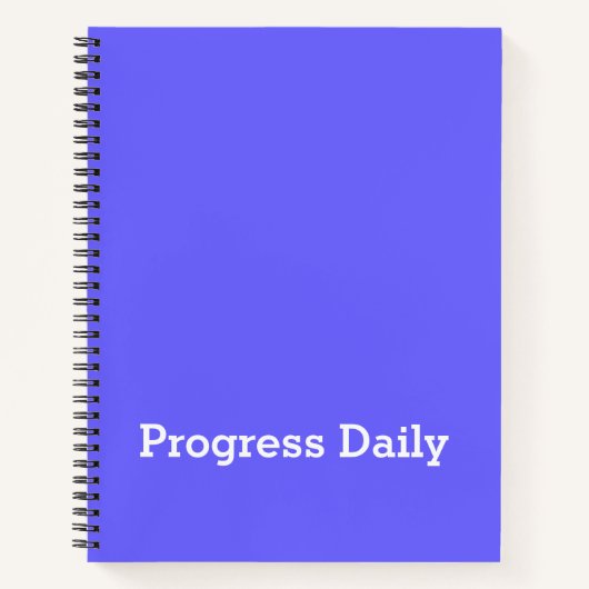 “Progress Daily” Esthetisch Studentenjournaal Notitieboek (Voorkant)