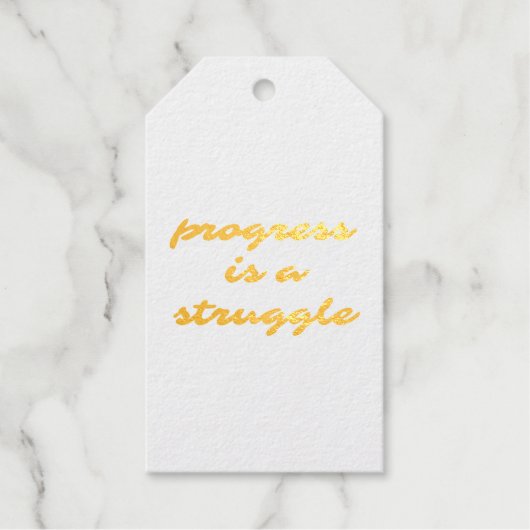 Progress Folie Gift Label (Voorkant)