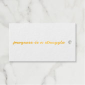 Progress Folie Gift Label (Voorkant (horizontaal))