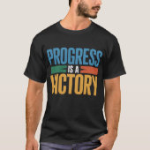 Progress Is a Victory men's Basic T-Shirt (Voorkant)