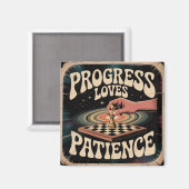 Progress Loves Patience Magneet (Voorkant / Achterkant)