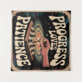 Progress Loves Patience Wandkleed (Voorkant (horizontaal))