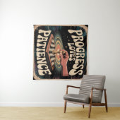 Progress Loves Patience Wandkleed (In Situ (horizontaal))