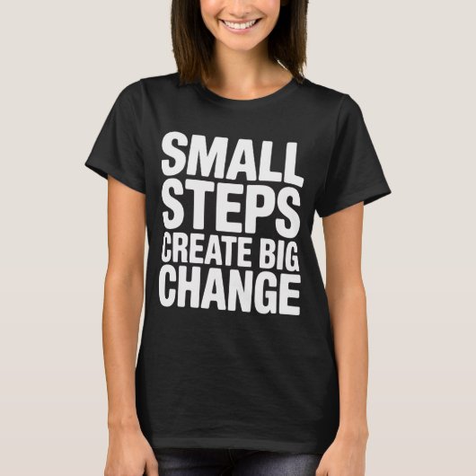 Progress Mindset Inspirational Tee   T-shirt (Voorkant)
