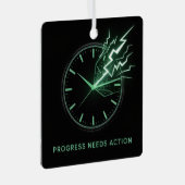 Progress Needs Action Metalen Ornament (Voorkant Rechts)