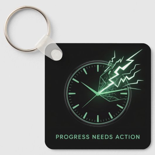 Progress Needs Action Sleutelhanger (Voorkant)