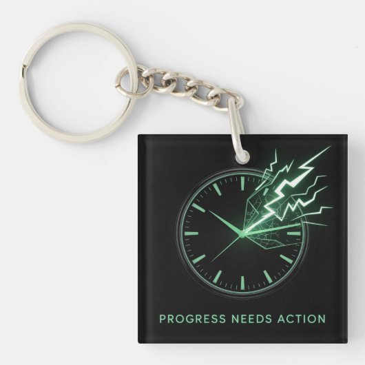 Progress Needs Action Sleutelhanger (Voorkant)