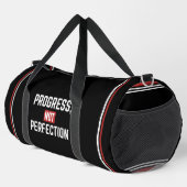 Progress Niet Perfectie Gym Motivatie Reistas Plunjezak (Rechterhoek)