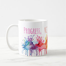 Progress Not Perfection Art Koffiemok