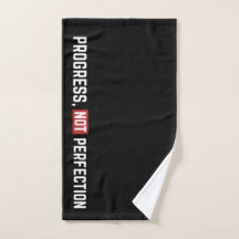 Progress Not Perfection Gym Workout Handdoek