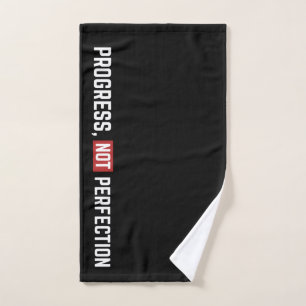 Progress Not Perfection Gym Workout Handdoek