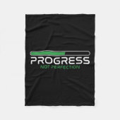 Progress Not Perfection _ Motivation Insration  Fleece Deken (Voorkant)