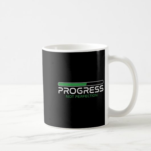 Progress Not Perfection _ Motivation Insration  Koffiemok (Rechts)