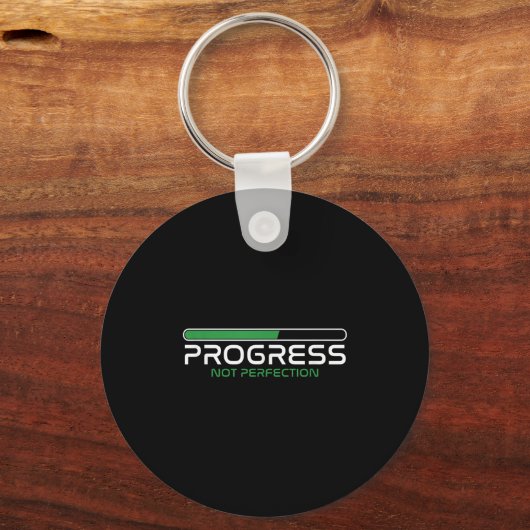 Progress Not Perfection _ Motivation Insration  Sleutelhanger (Voorkant)