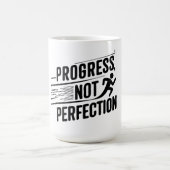 Progress Not Perfection (Motivational Quote_gift) Koffiemok (Center)