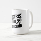 Progress Not Perfection (Motivational Quote_gift) Koffiemok (Voorkant rechts)