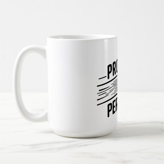 Progress Not Perfection (Motivational Quote_gift) Koffiemok (Links)