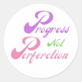 Progress Not Perfection sticker (Voorkant)