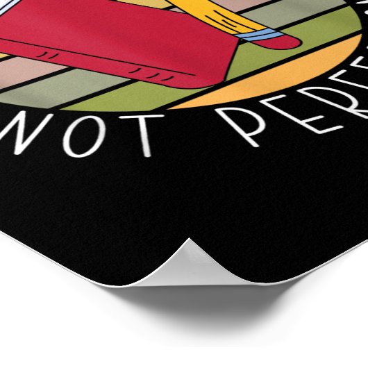 Progress Not Perfection Testing Day Teacher  Poster (Hoek)