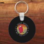 Progress Not Perfection Testing Day Teacher Sleutelhanger (Voorkant)