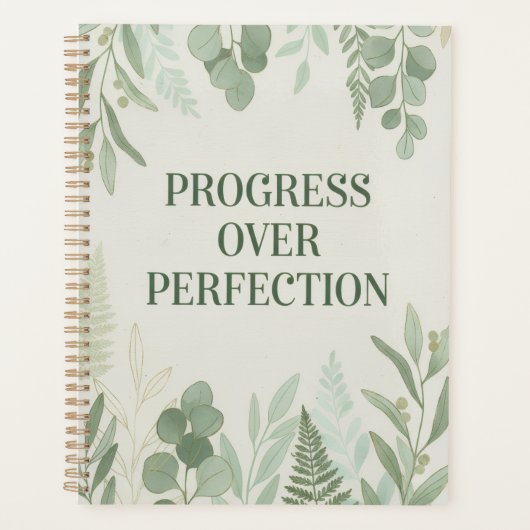 Progress over Perfection Journal Planner (Voorkant)