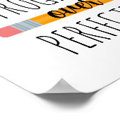 Progress Over Perfection Motivatieklas Poster (Hoek)
