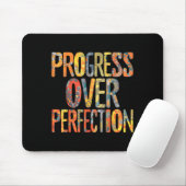 Progress Over Perfection Motivation Motivational T Muismat (Met muis)