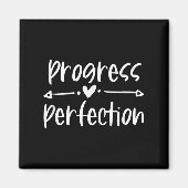 Progress Over Perfection Motivational  Magneet (Voorkant)