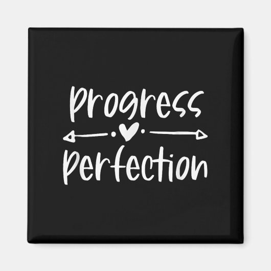 Progress Over Perfection Motivational  Magneet (Voorkant)